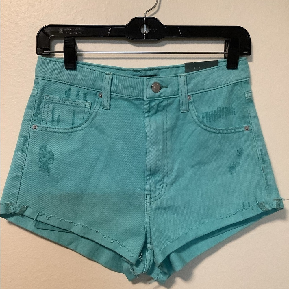 Wild fable NWT highest rise cheeky shorts size 2/26 light distressed 100% cotton